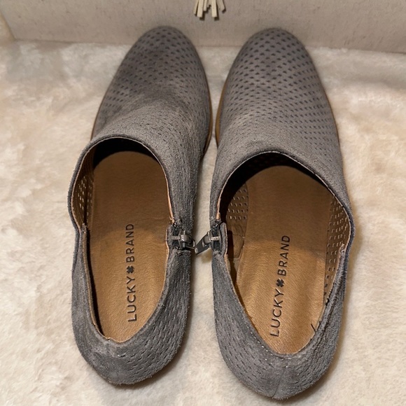 Lucky Brand Baylah Perforated Ankle Booties - Picture 6 of 7